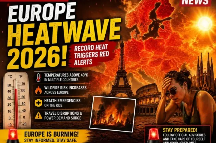 Europe Heatwave 2026 record-breaking heat across Europe