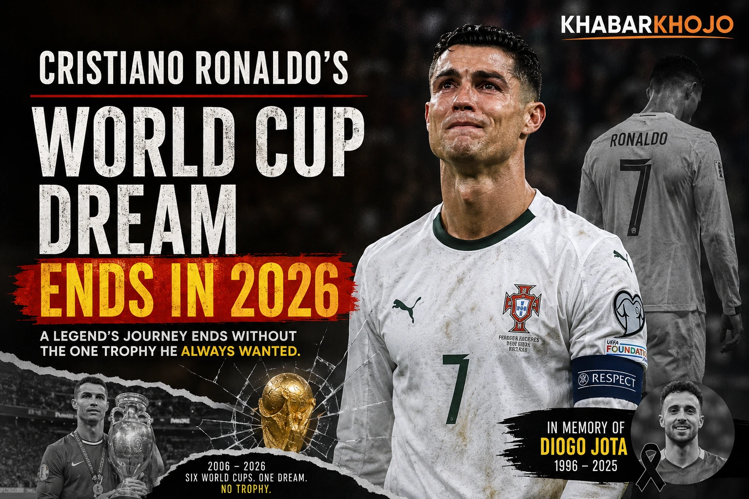 Cristiano Ronaldo emotional after 2026 World Cup exit