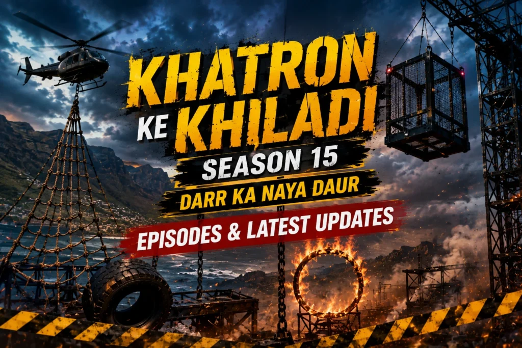 Khatron Ke Khiladi Season 15 contestants with host Rohit Shetty during the grand premiere