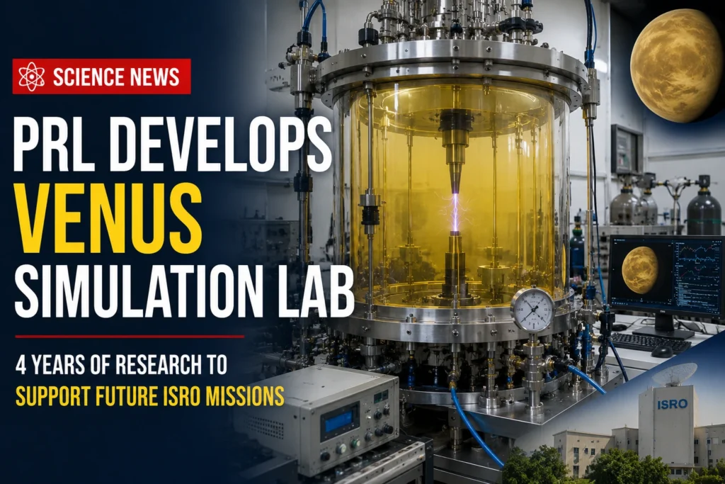 PRL Venus Simulation Chamber developed by PRL Ahmedabad for planetary lightning research