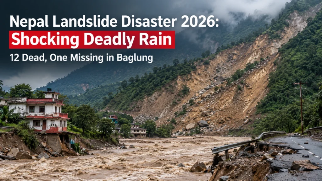 Nepal landslide disaster 2026 after heavy rainfall