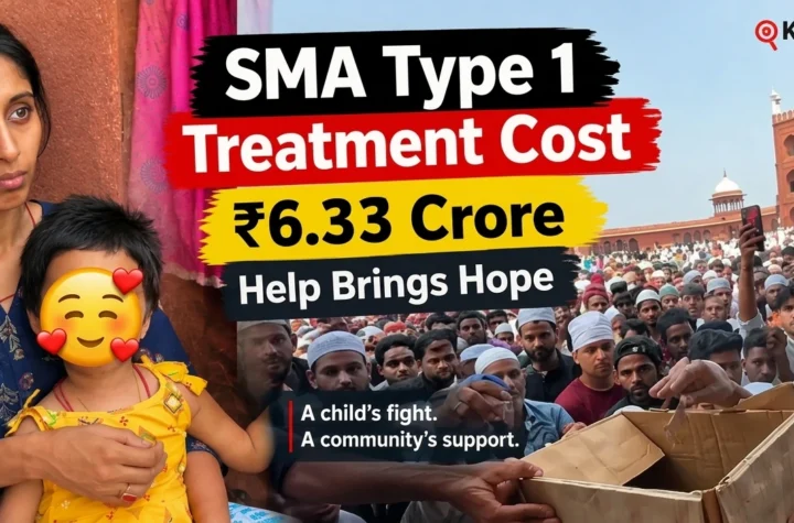 SMA Type 1 treatment cost and ₹6.33 crore fundraising campaign