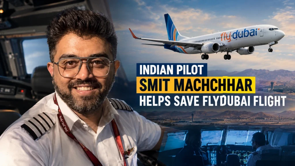 Indian Pilot Smit Machchhar during Flydubai flight emergency