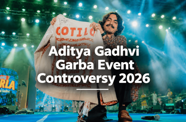 Aditya Gadhvi Garba event controversy 2026
