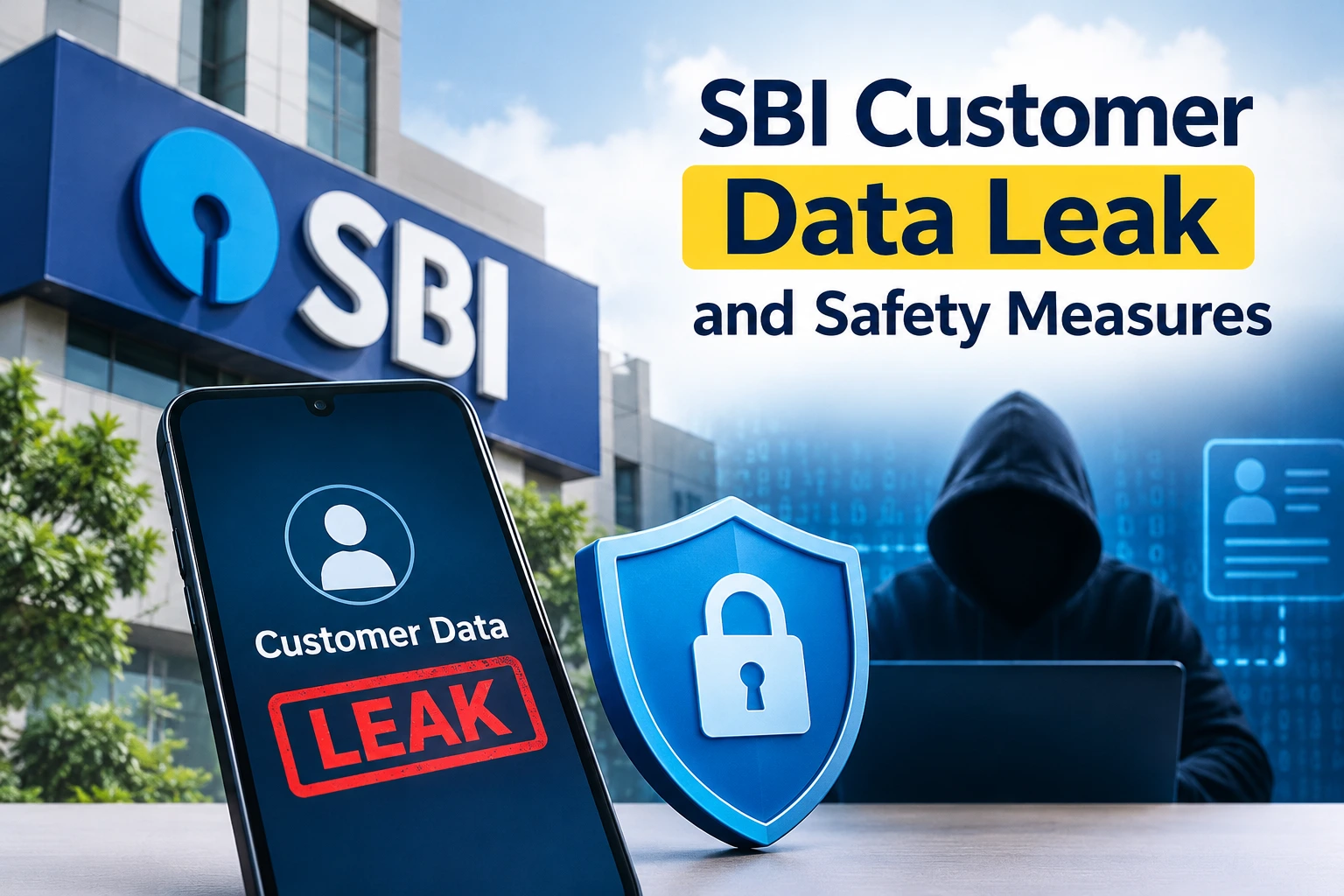 SBI customer data leak and safety measures